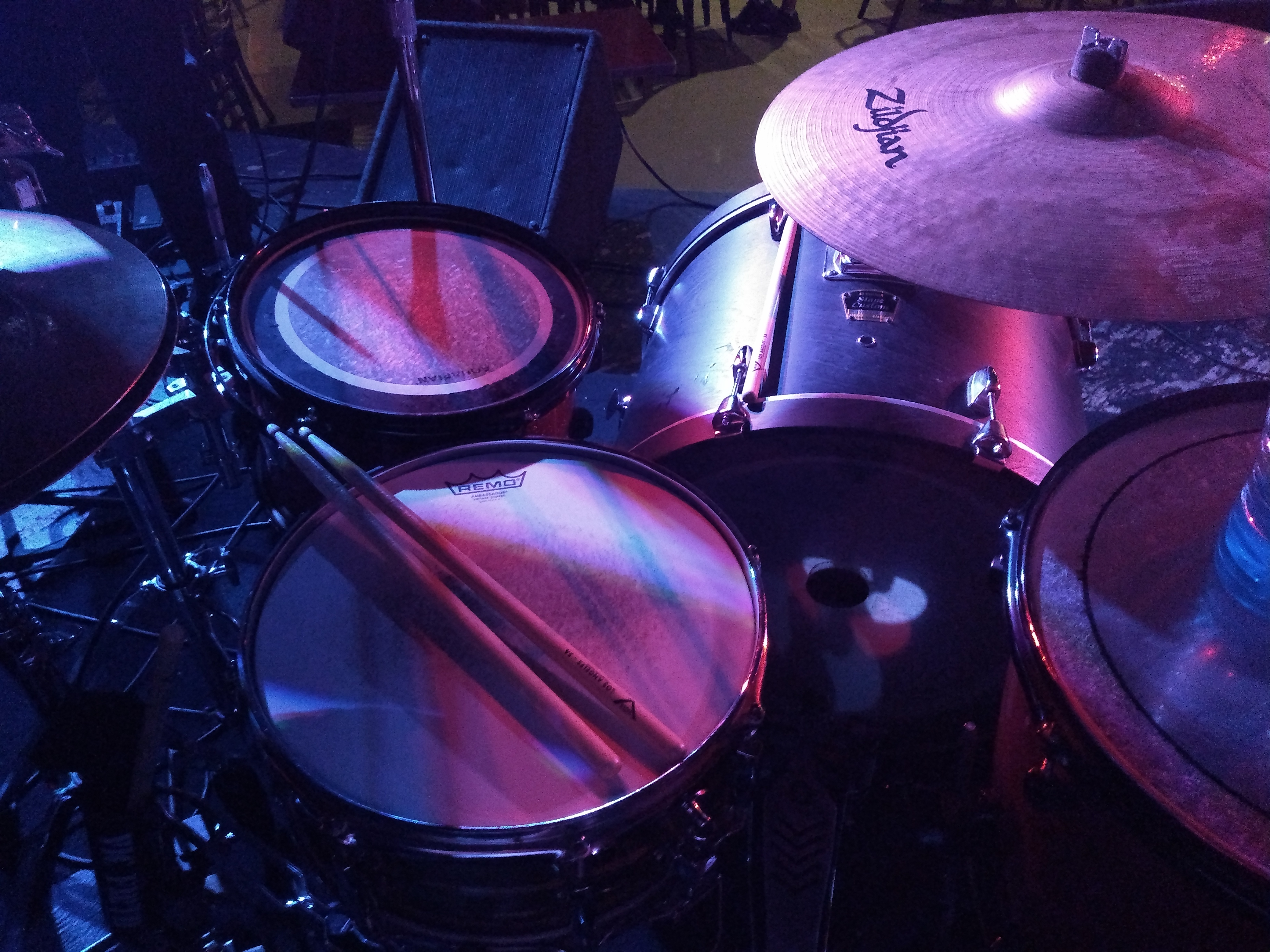 Take Away The Ugly drummer view. Horror Punk Drums